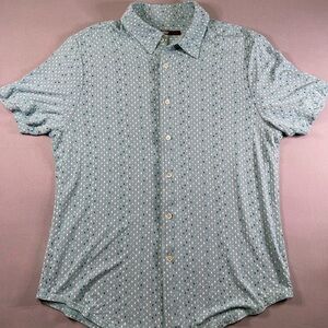 Mr. Turk light Green Retro Patterned Shirt